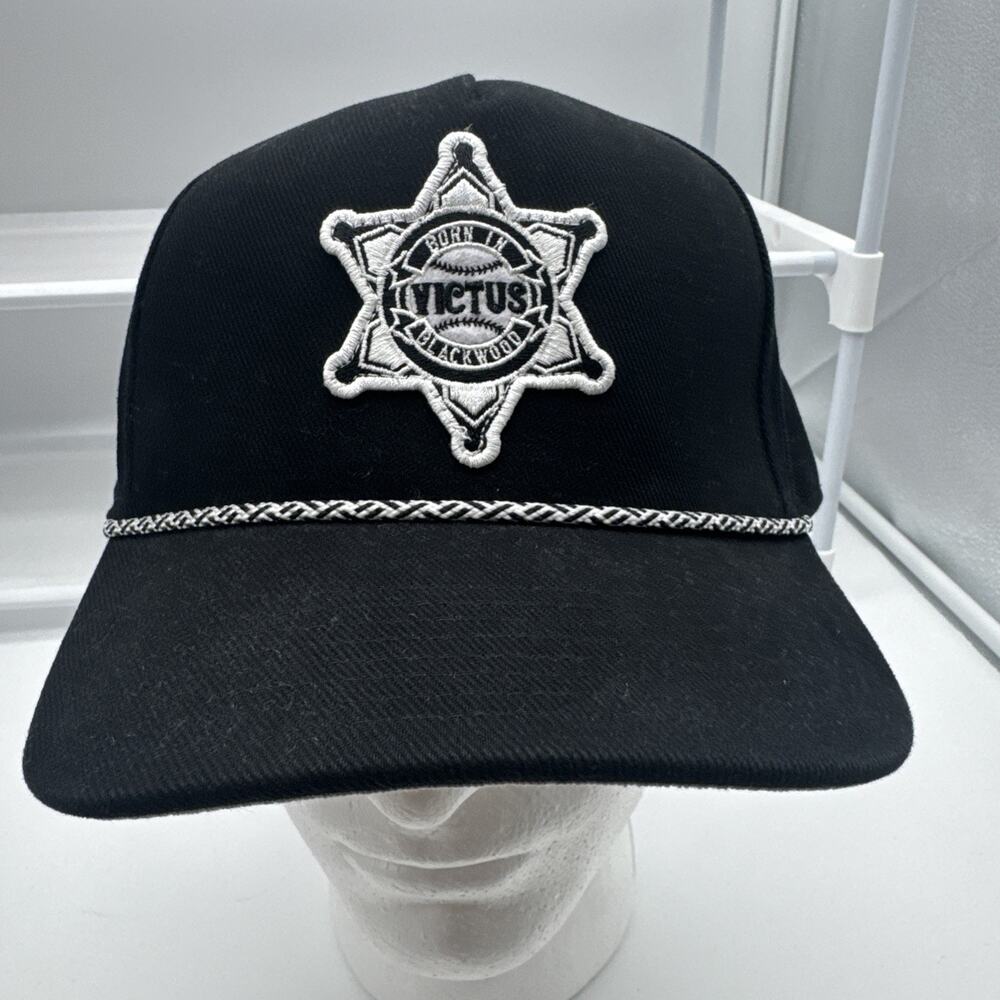 Victus Baseball Adjustable Snapback Hat - Black Born In Blackwood Wanted